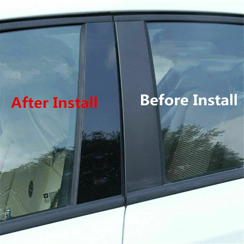 10Pcs For Mitsubishi Eclipse Cross 2018 - 2021 Car Window Door Polished Pillar Posts Cover Window Trim Cover BC Column Sticker - view 4