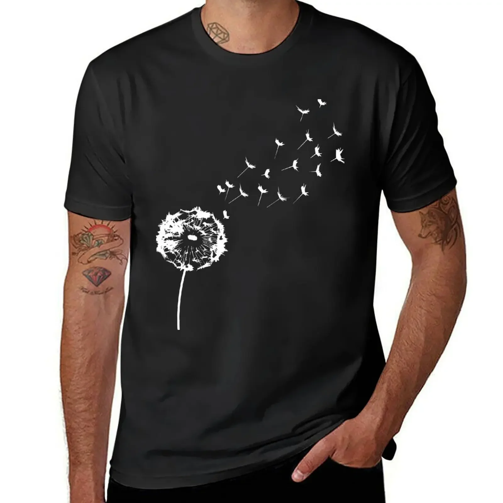 Dandelion T-Shirt summer clothes plus size tops shirts graphic mens shirts graphic tee