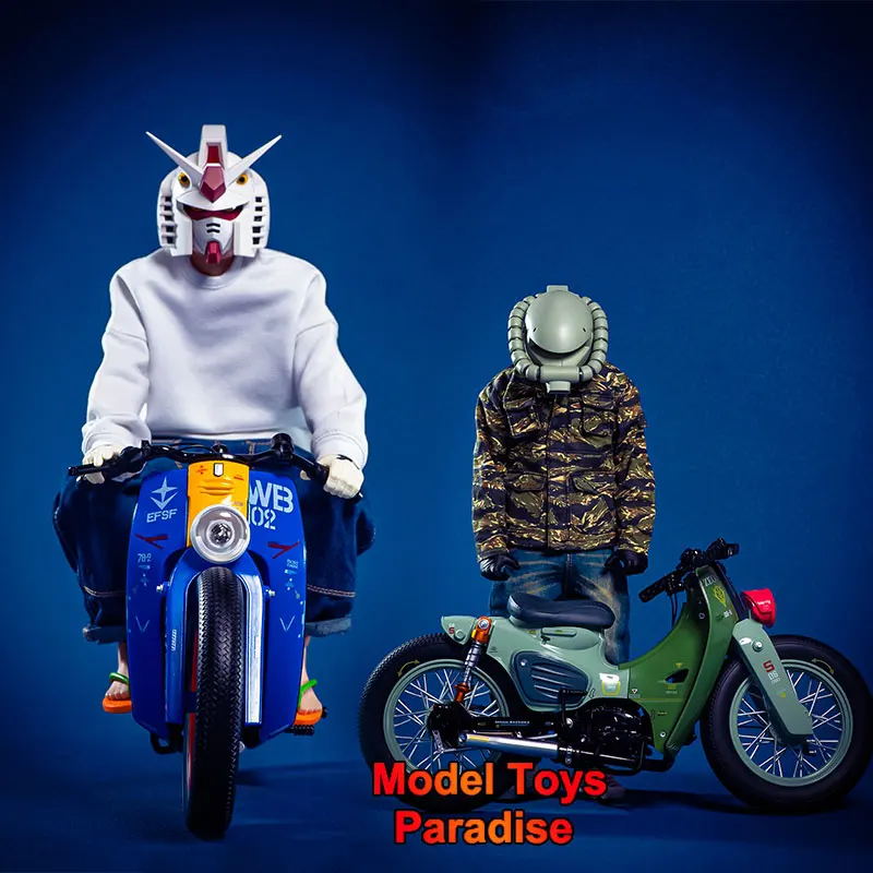 

trickyMan12 1/6 Collecible Soldier "SUPER CUB" Retro Limited Color Motorcycle Scene Accessory Fit 12inch Action Figure Model