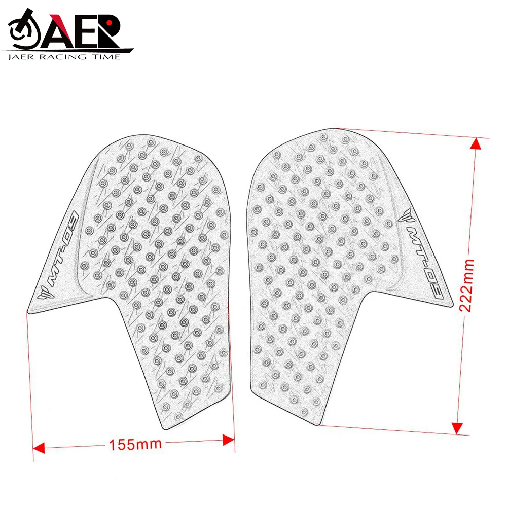 دراجة نارية MT 09 المضادة للانزلاق وسادة خزان وسادة Tankpad حامي ملصق لياماها MT09 MT-09 2014-2020