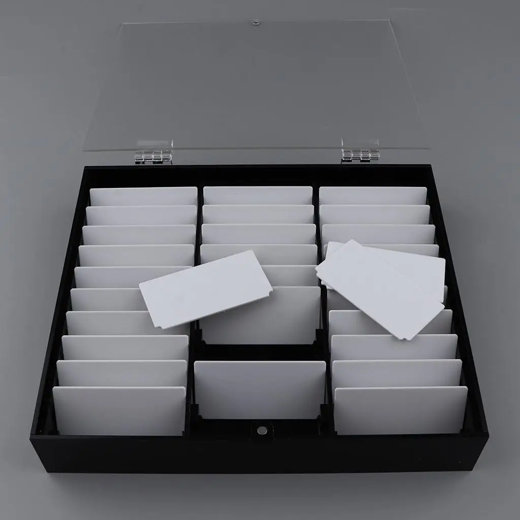 

Acrylic Nail Art False Nail Tips Storage Box for Nail False with Clear Cover