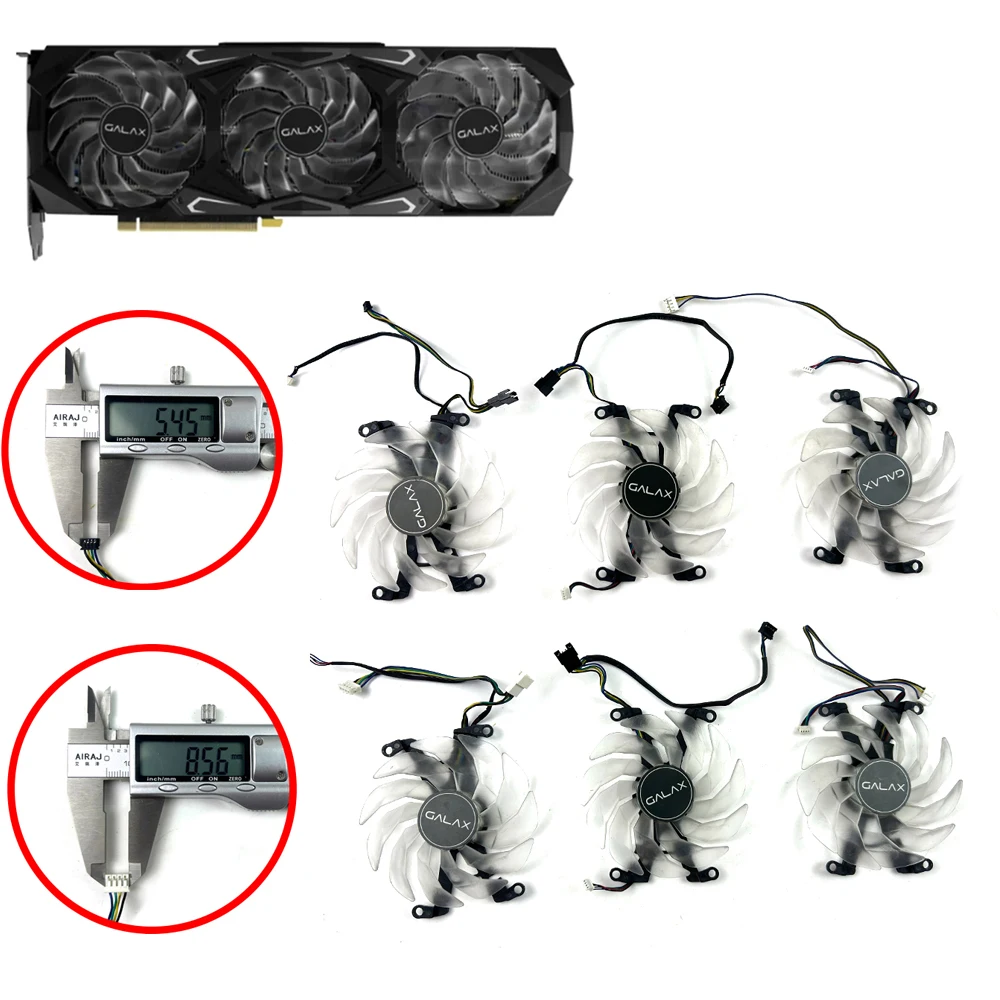 Cooling Fan 90mm 4pin For KFA2 GALAX GeForce RTX 3060 3070 3080 Ti SG (1-Click OC Feature) Graphics Card Cooler Fan