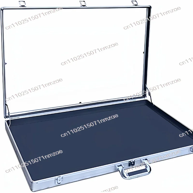 For Cards with Lock Function Silver Aluminum Acrylic Transparent Top Display Stand Portable Supplier Trade Display Case