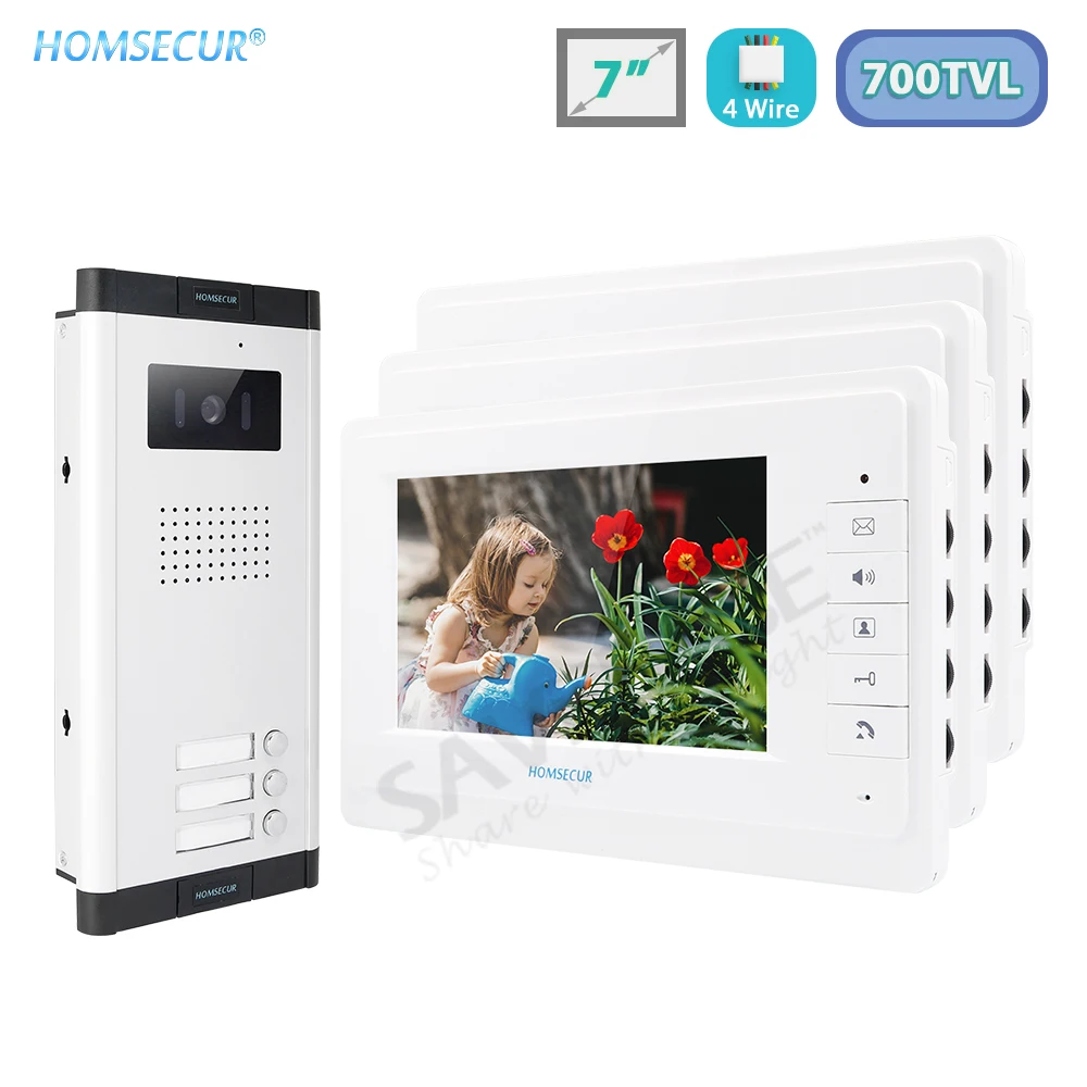 HOMSECUR 4 Wire 700TVL Hands-free 7