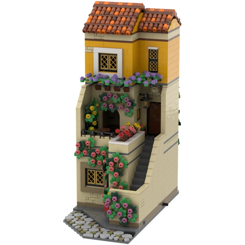 

1567PCS MOC Italian Street Series Build 4 Modular DIY Building Blocks Educational Assembly Toys for Kids Birthday Gift