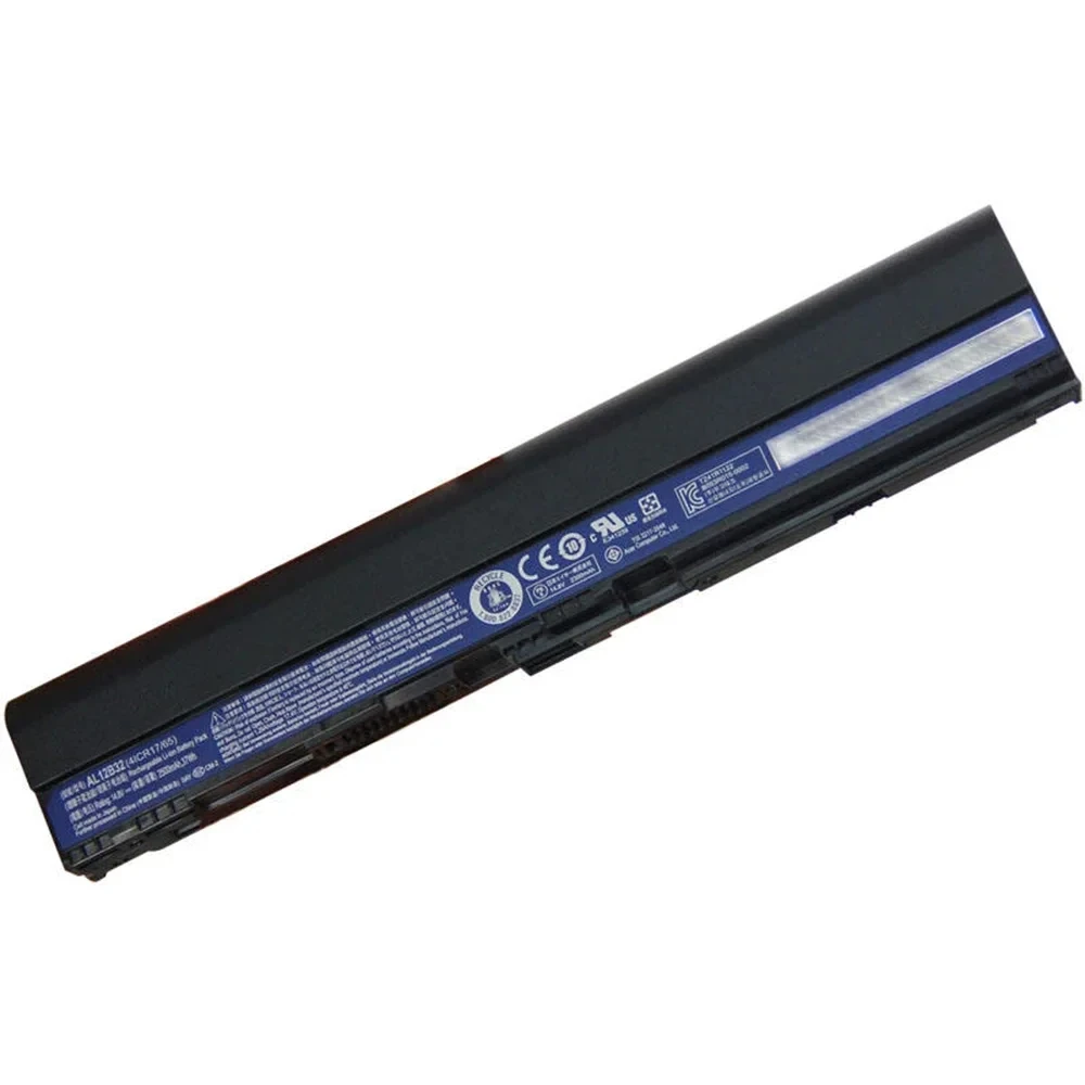 AL12B32 Laptop Battery for Acer TravelMate Aspire One 756 725 V5-131 V5-171 C710 AL12A31 14.8V 2500mAh