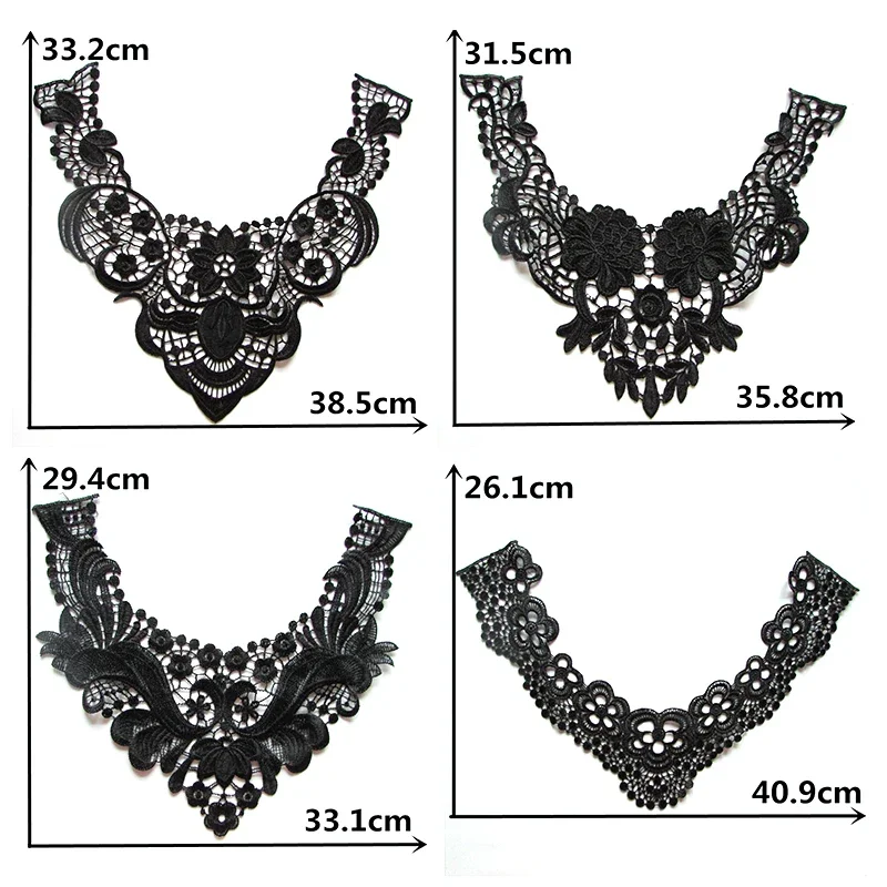 Hot Sell Multiple Style Select Lace Beautiful Flower Applique Lace Collar DIY Clothing Accessory Craft 1 pcs sell YL140-YL155