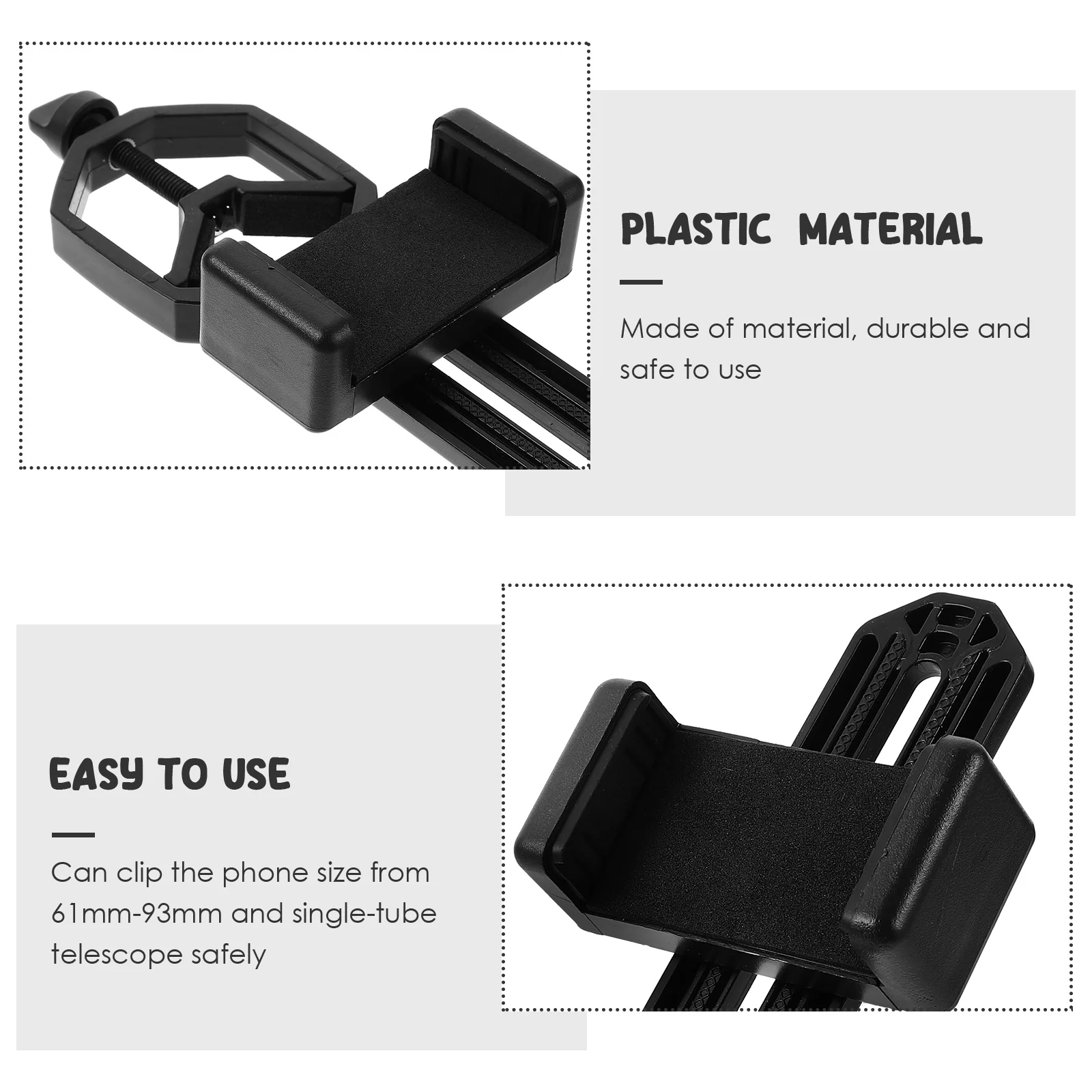 Mobile Phone Camera Stand Cell Telescope Holder Sight Clip Photograph for