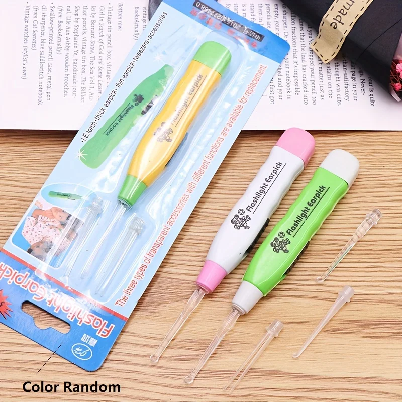 1/2PCS LED Lighted Ear Spoon Home Use Glowing Ear Cleaning Tool Ear Dredge Spoon image 5