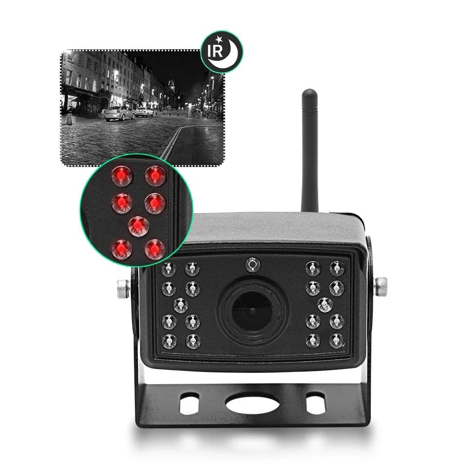 AHD 10.1インチ ワイヤレスDVRモニター 1080P高画質 ナイトビジョン バックカメラ 防水 Wifiレコーダーシステム