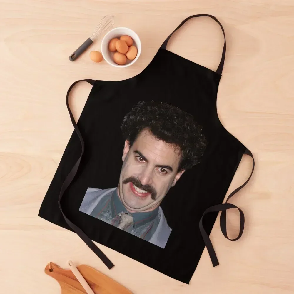 

Mens Womens Borat Gifts For Music Fan Apron kitchen woman Chef Accessories Korean Waterproof women Apron