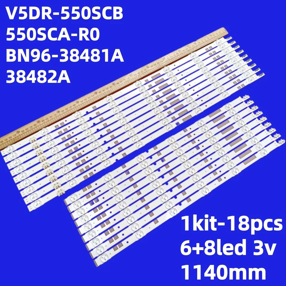 LED Backlight Strip For UE55JU6870 CY-TJ055HGEV1V UN55JS7000 CY-TJ055HGEV3H CY-TJ055HGEV2V