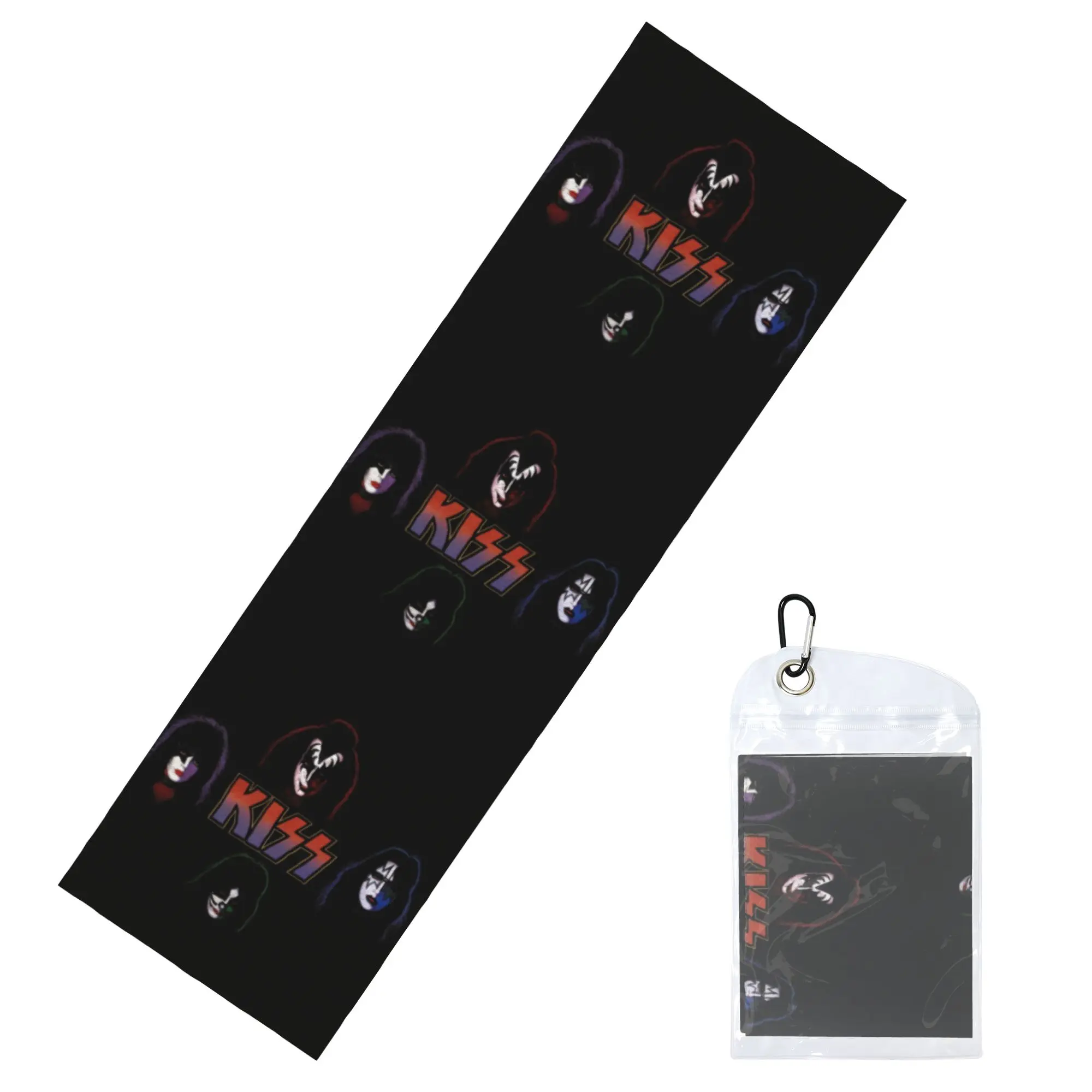 Cold Exercise Towel Crazy Rock Kiss Band Beach Sports Yoga Towel Swimming Camping Towel Refreshing Sports Scarf Face Towels