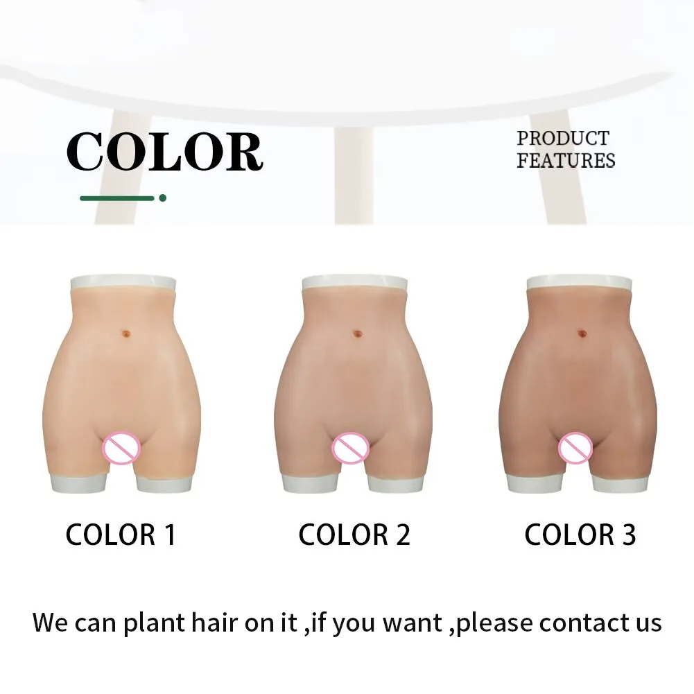 U-Charmmore Silicone Realistic Vagina Pants Artificial Sex Fake Buttock Enhancer For Shemale Crossdresser Transgender Hip Lift