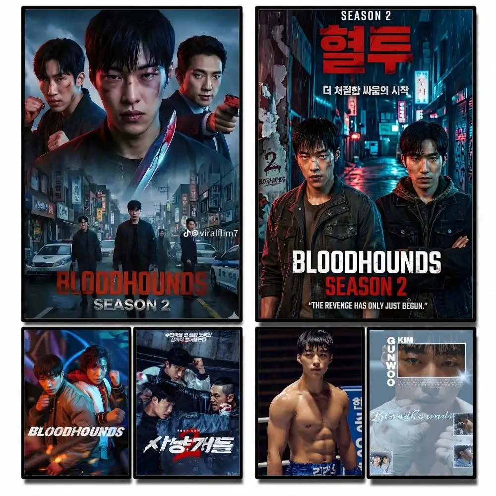 TVSeries Bloodhounds Poster High-definition  stickers, suitable for bedroom, living room, home decoration