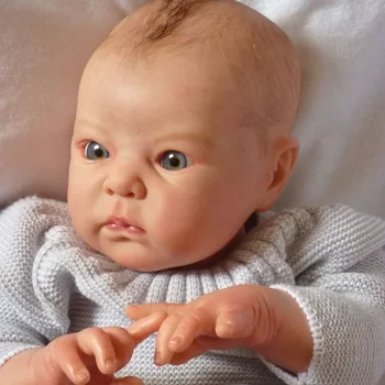 18 inch reborn doll kit Dimitri soft real touch vinyl color unfinished parts DIY blank doll kit