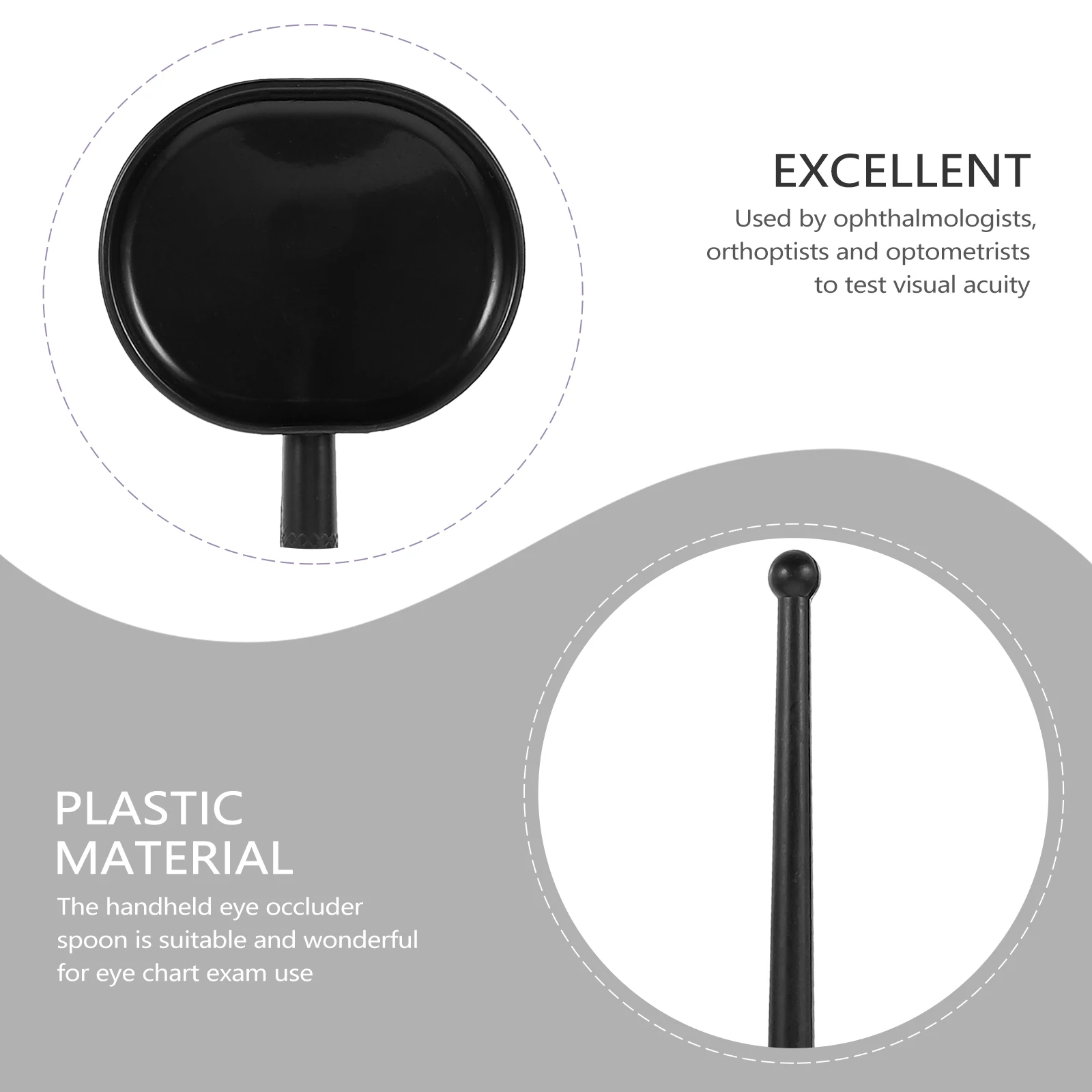 

1 комплект, пластиковый очки для глаз, инструмент для проверки зрения, экзаменационный щит, блиндер, повязка на глаз для детей, взрослых, пожилых людей, нескользящий дизайн, здравоохранение