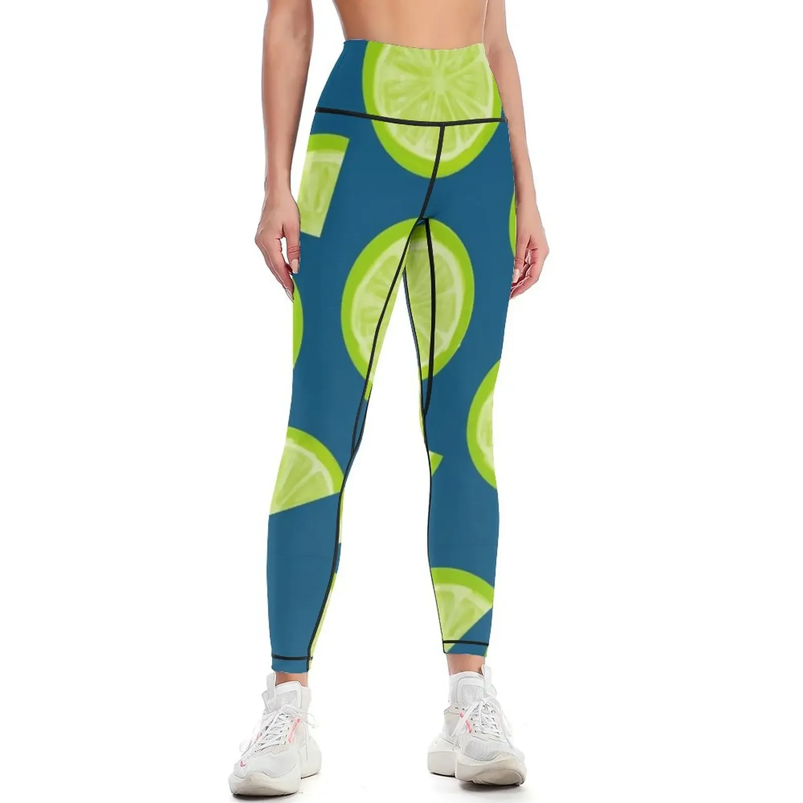 

Lime Simple Print Leggings Women's fitness Women's tights Women's sports pants legings for fitness Womens Leggings