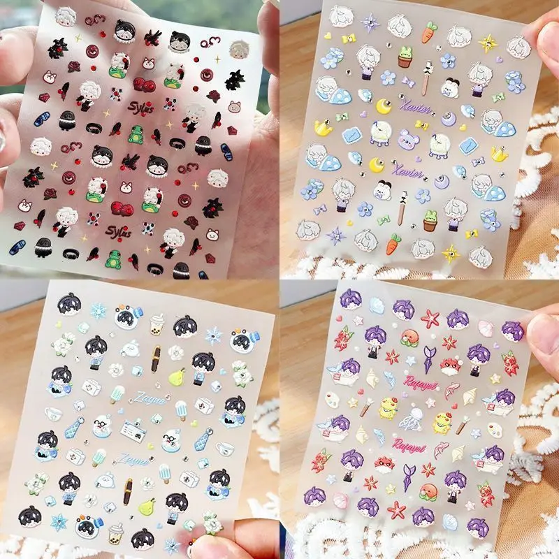 

Наклейка в версии Love and Deepspace Q, рельефная наклейка для дизайна ногтей Xavier Sylus, ручка «сделай сам», чашка воды, украшение для телефона, нашивка, материал, подарок