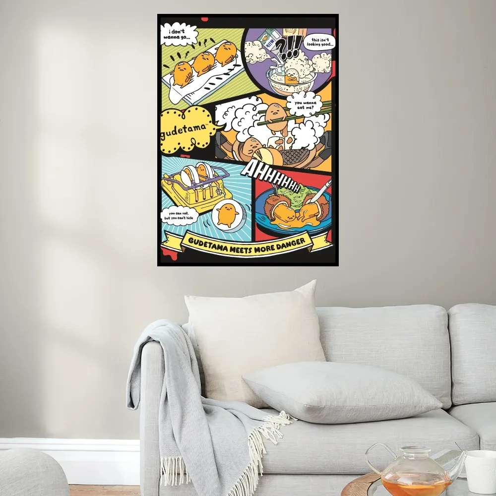 Funny Cute Gudetama Poster Prints Wall Painting Bedroom Living Room Decoration Office Small