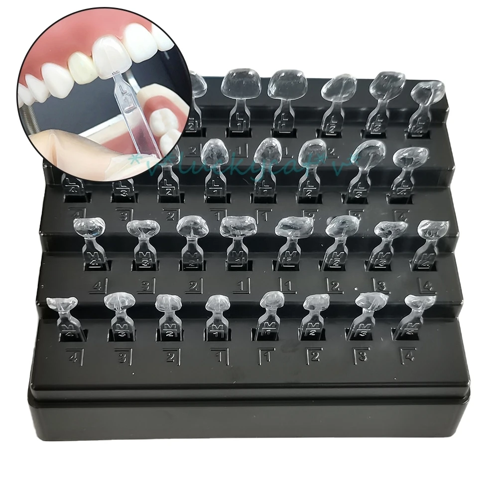 new 32Pcs Dental Composite Resin Mould Veneer Kit Teeth Veneer Mold Light Cure parts Dentistry Accessories For Teeth Whitening