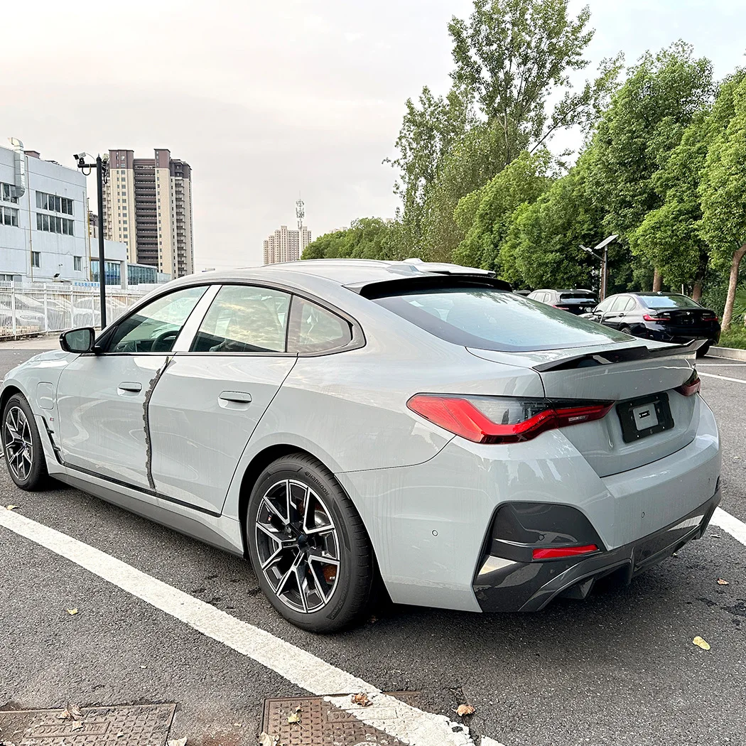 Rear Tail Wing Roof Trunk Wing Spoiler Splitter Glossy Black For BMW 4 Series G26 2020+ Exterior Modification Guard Body Kit