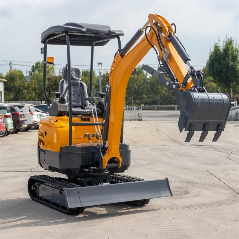 Global Hot Sale Hydraulic Small Excavator Farm Engineering Courtyard 2 Ton Mini Excavator Crawler Micro Excavator