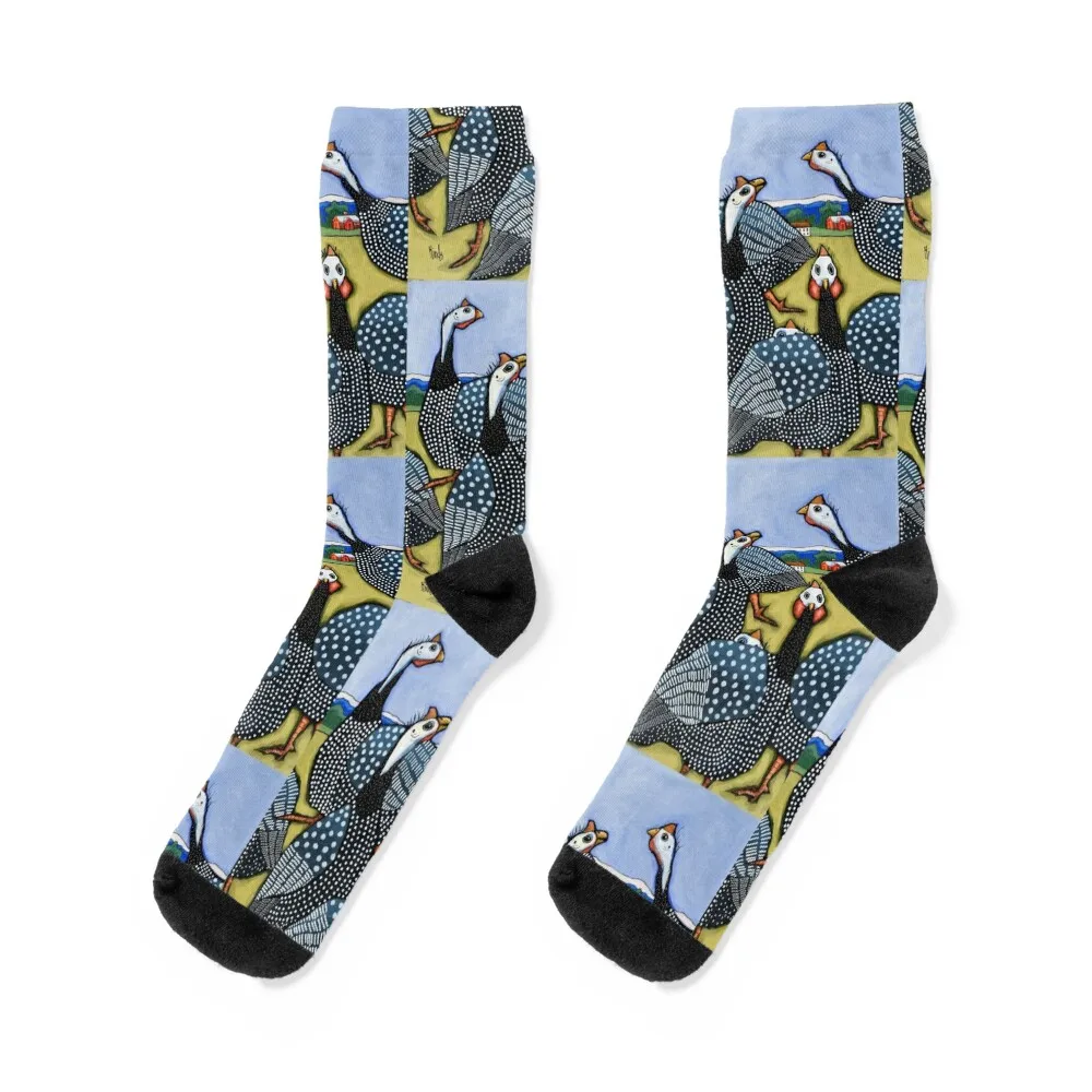Six Guinea Fowl Socks