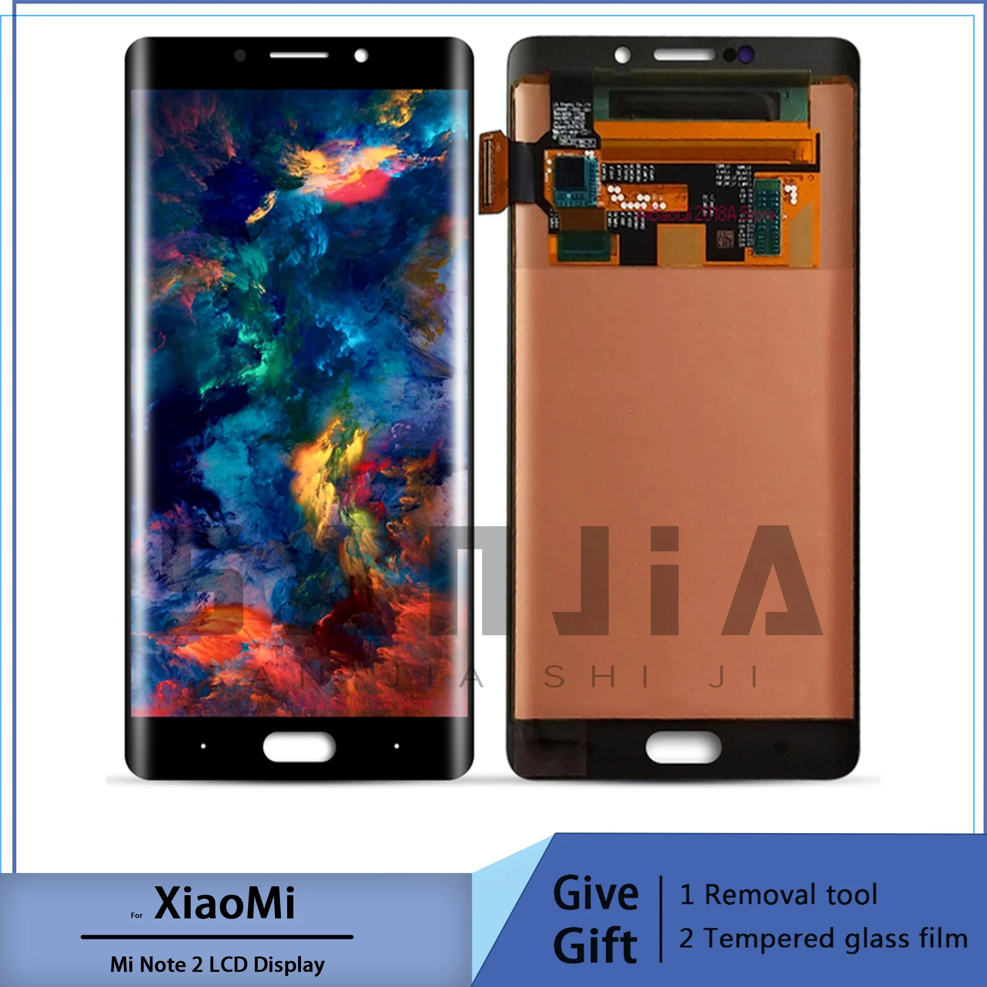 Super Amoled Axisinternational For Xiaomi Note 2 Mi Note 2 LCD Screen Display+Touch Panel Digitizer For Mi Note 2