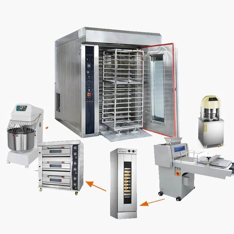 Commercial Bread Making Machine Electric/Gas Oven 2 Tier 4 Tray Baking Oven Restaurant Sales