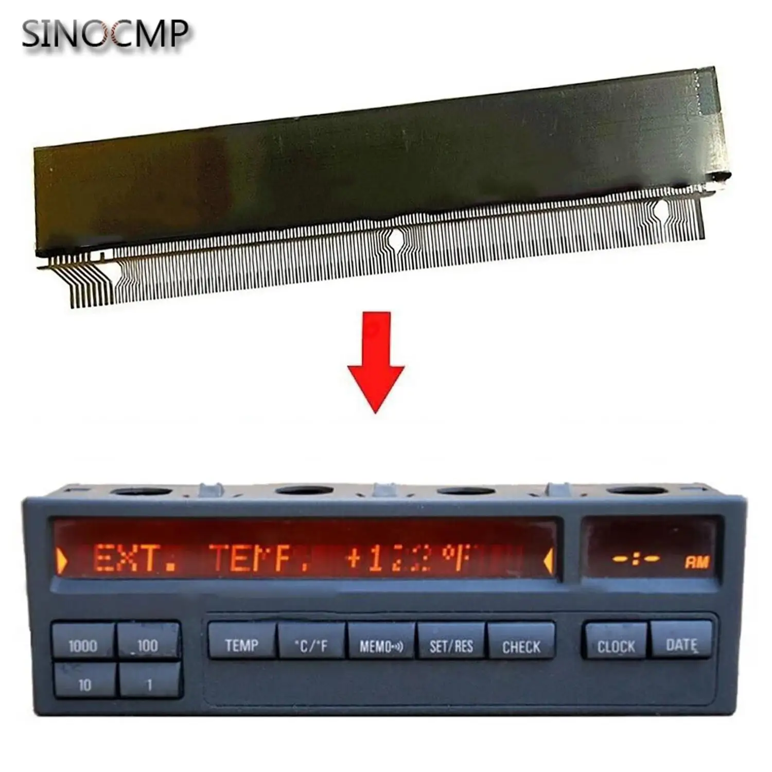 11-Button Computer OBC LCD Display 62138357666 62136913865 For BMW E36 3-Series M3 OBC 318/325/323/328  E31 8-series 840/850