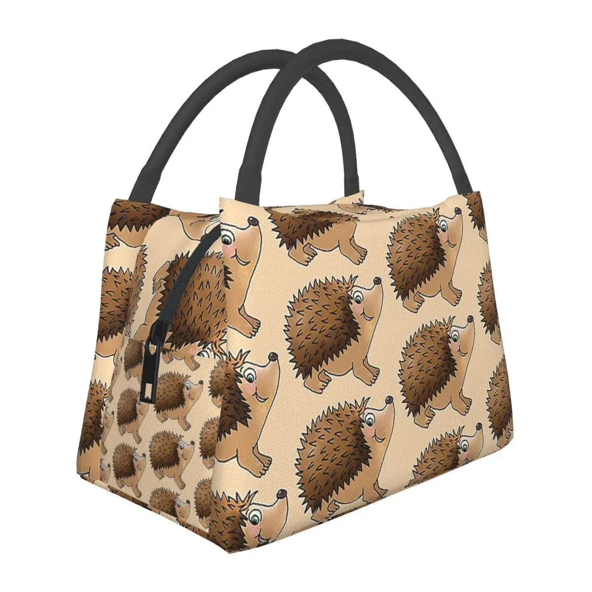 

Friendly Hedgehog Lunch Bags Insulated Bento Box Leakproof Lunch Tote Picnic Bags Cooler Thermal Bag for Woman Kids Office