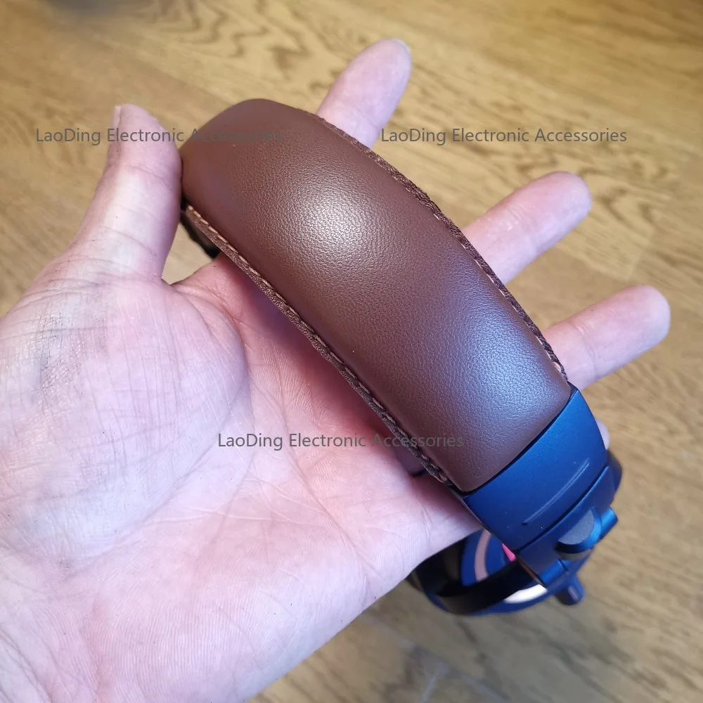 ​​for-ath-m50x-headband-replacement-cover-hand-stitched-leather-top-pad-no-tools-needed-installation-fix-peeling​​