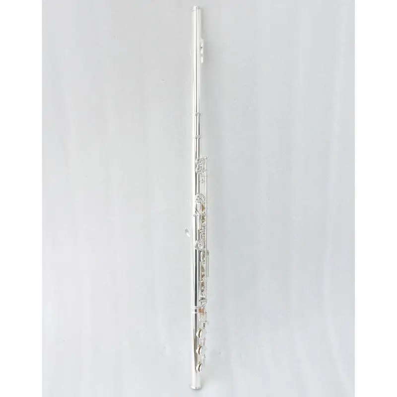 Flute 925 Solid Silver Head Joint C Tone 17 Keys Open Hole Flute Instrument