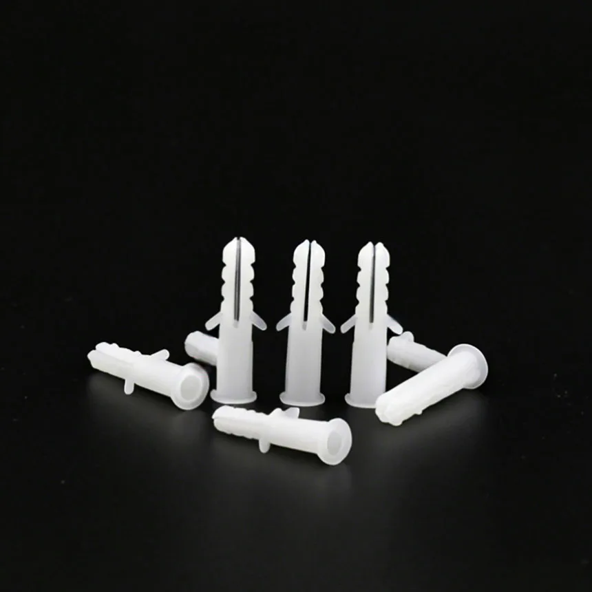6mm 8mm Plastic Expansion Tubes Wall Anchors Screws Plugs 200PCS500PCS 1000PCS Hardware Fasteners