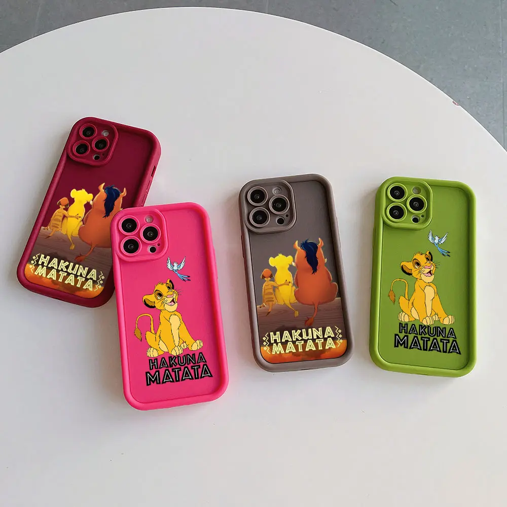 Hakuna Matata The Lion King Simba Phone Case for Samsung S24 S23 S22 S21 S20 FE Plus NOTE 20 Ultra 5G Soft Silicone TPU Cover