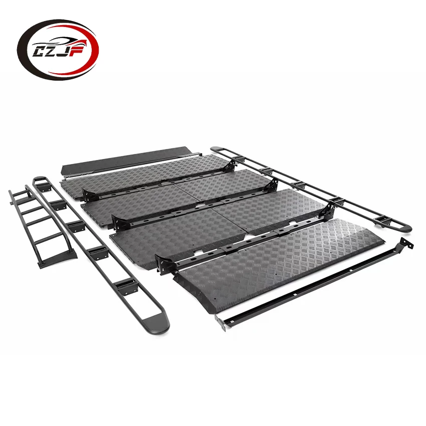 High Quality Auto Body Parts Black Roof Rack with Ladder for Benz G W464 Body Accessary 2021 2022 2023