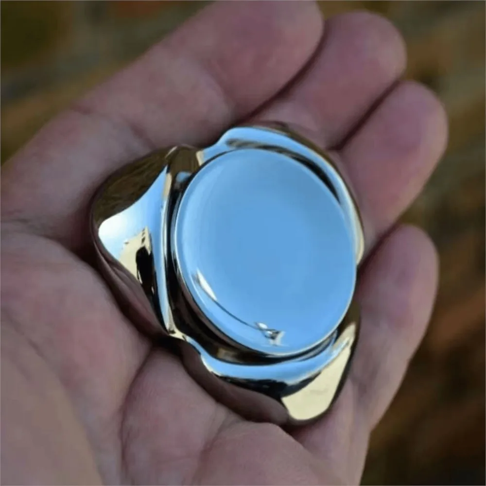 TMAX EDC hareng trois lames Fidget Spinner manipulation sensation gyroscope acier inoxydable poli Fidget Spinner Fidget jouets métal
