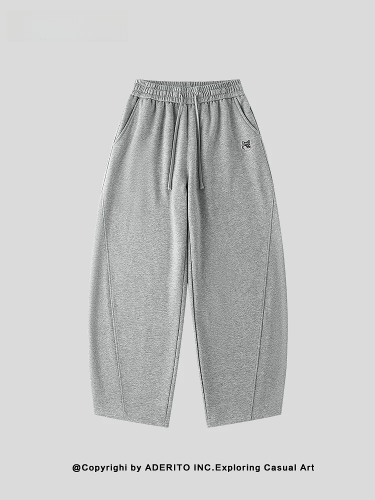 

Embroidery Straight Leg Casual Pants Loose Drapey Wide Leg Workwear Trendy Comfortable Loose Fit Polyester Cotto...