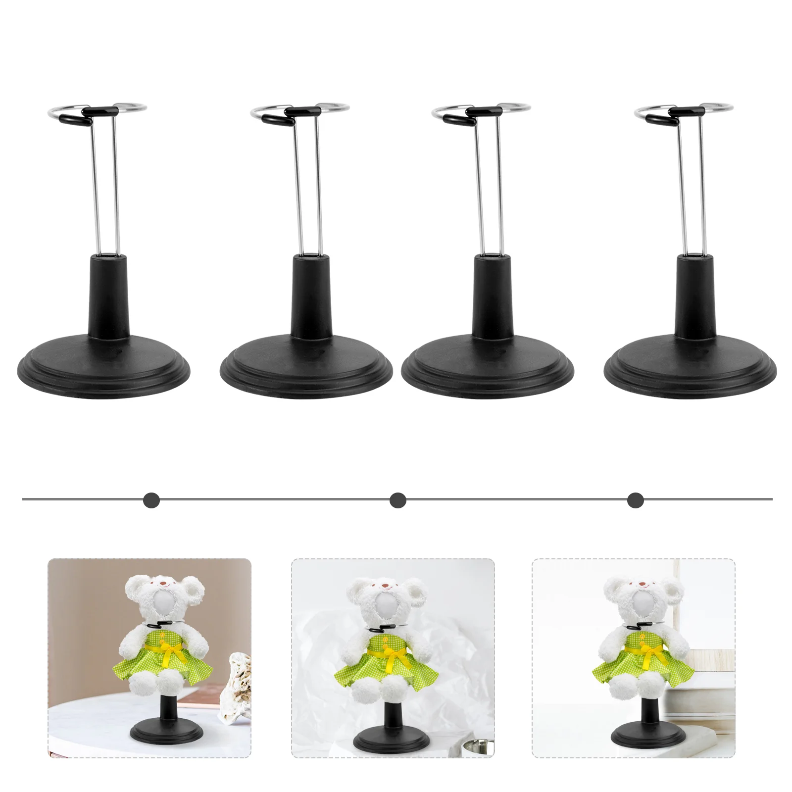 

4 Pcs Children's Place Girls Clothes Storage Rack Stand Creative Model Black Baby