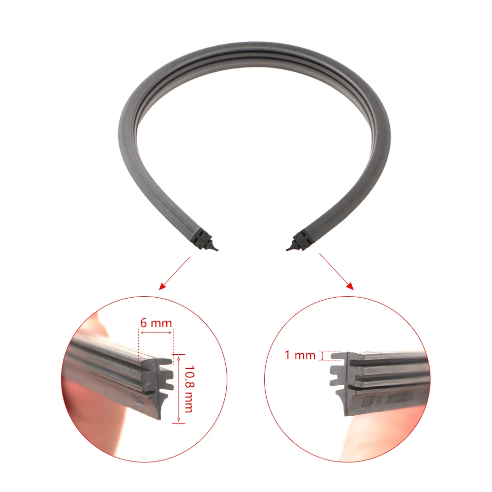For BMW X3 2011 2012 2013 2014 2015 2016 2017 Wiper Refill Rubber Strip 20" 26" Car Wiper Accessories 1Pair view 3