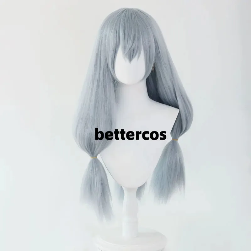 

2025 22 Grey Blue Ponytail Mahito Hair Heat Resistant Synthetic Cosplay Anime Wigs + Wig Cap