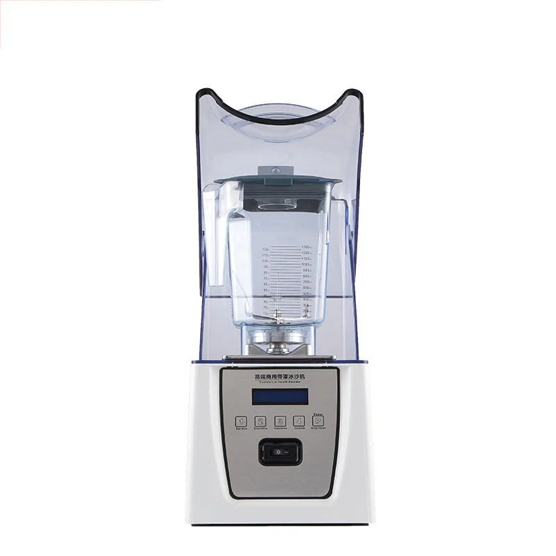 #Commercial Blender Smoothie Blender Food Blender Food Processing Juicer Cooking Machine With Cover Soundproof 1800W 1500ml