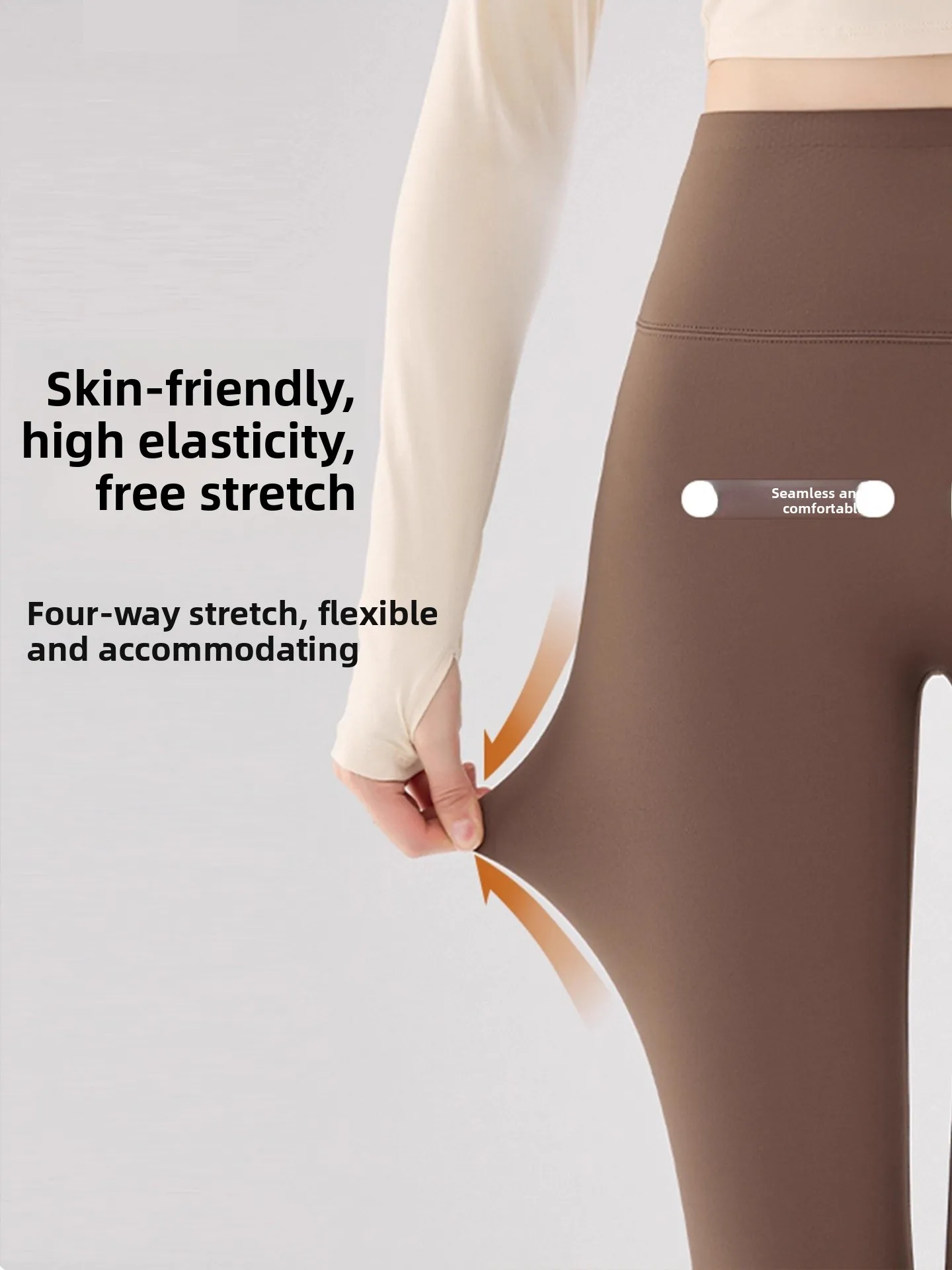 Spodnie do jogi z wysokim stanem Thiened Fce, damskie spodnie modelujące sylwetkę, ciepłe spodnie na jesień i zimę, spodnie bazowe na brzuch, codzienne długie spodnie.