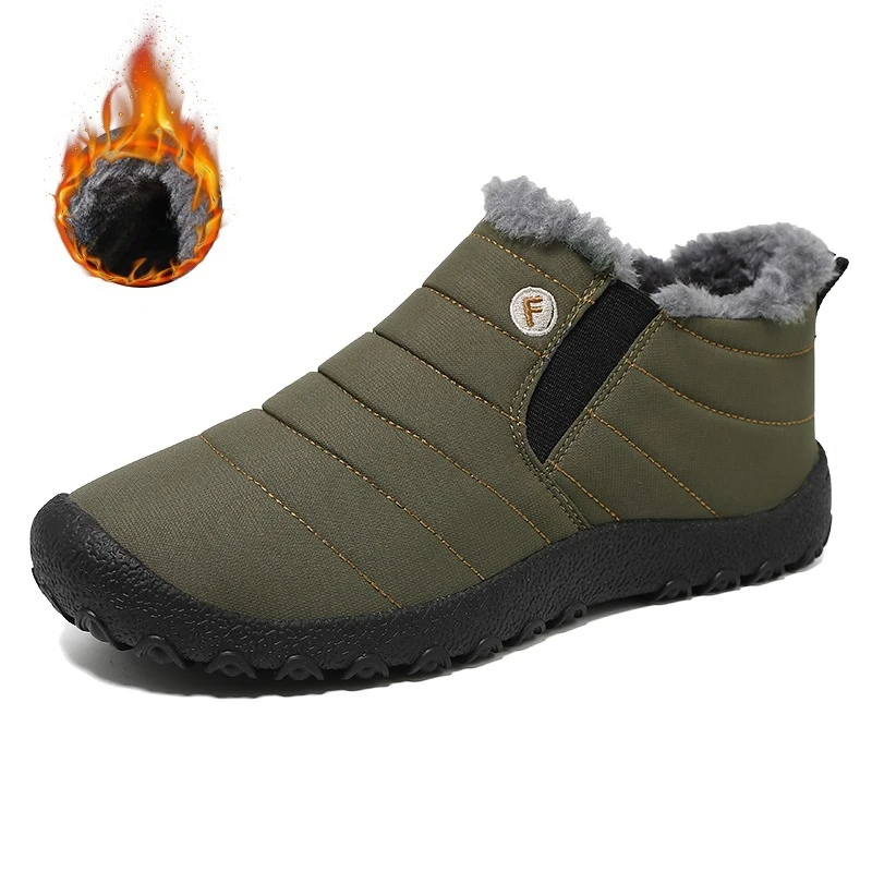 

Зимние зимние ботинки, мужская обувь, женская противоскользящая теплая мягкая плюшевая повседневная обувь с низким берцем, мужские уличные ботильоны на плоской подошве, мужские