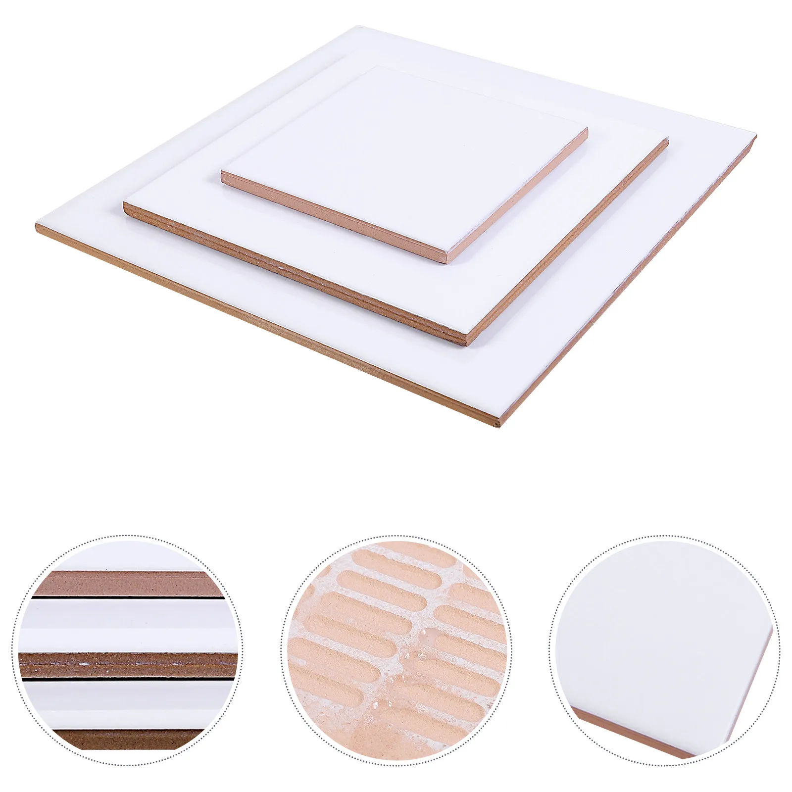 

10 шт. керамических плиток для сублимации, заготовки для печати, декоративные белые плитки для использования внутри и снаружи помещений