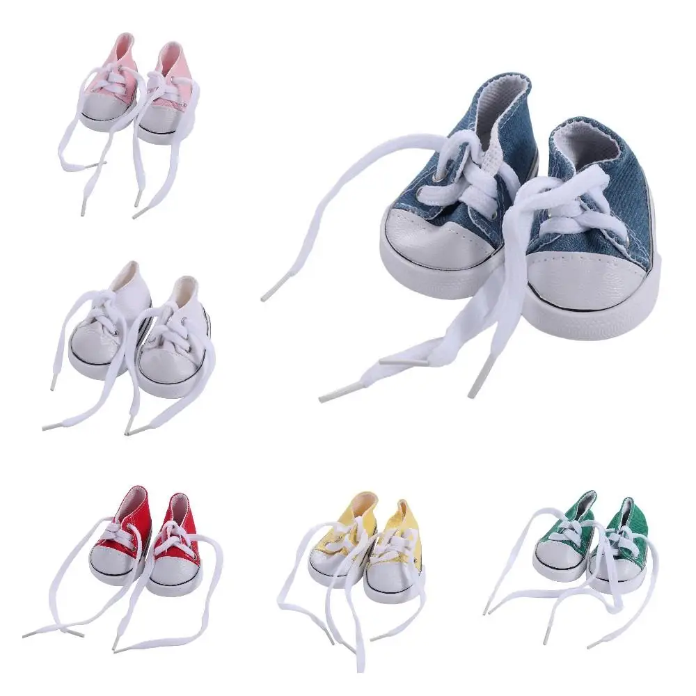 Shoes For Dolls Accessories Cute Doll Shoes Kawaii Colorful BJD Doll Shoes 7CM Mini Doll Sneakers Blythe Doll Toy