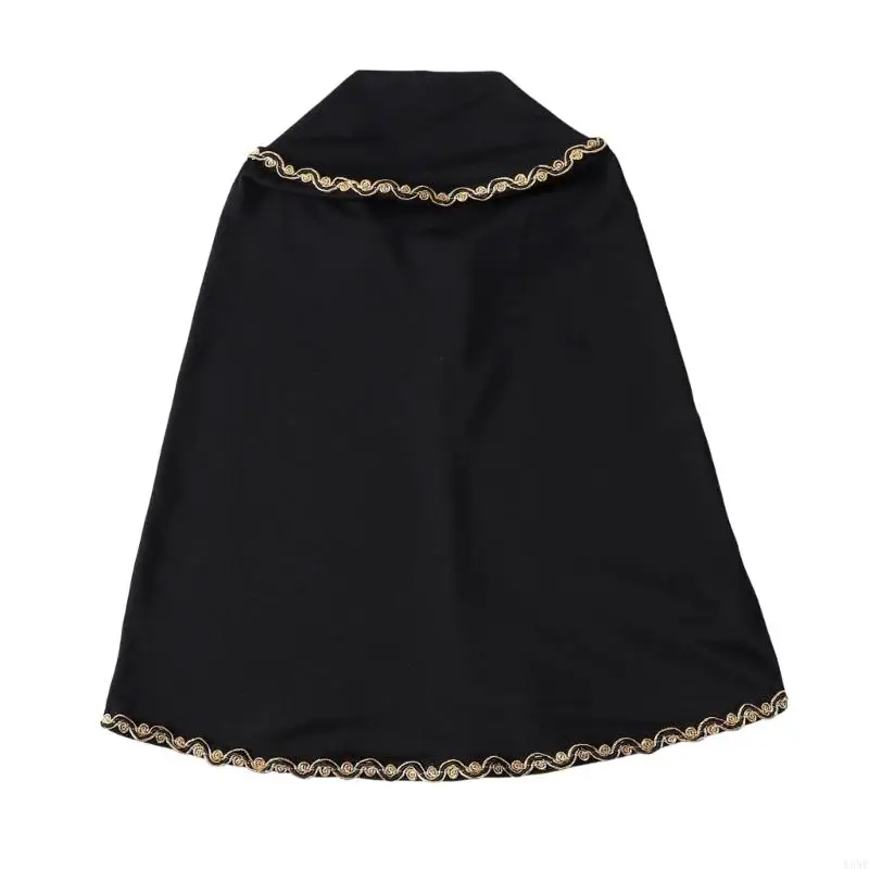 غطاء رأس من الدانتيل الذهبي متعدد الوظائف من Y3NE للإناث العصريات، مزيج عملي من البوليستر بين التقاليد والأزياء