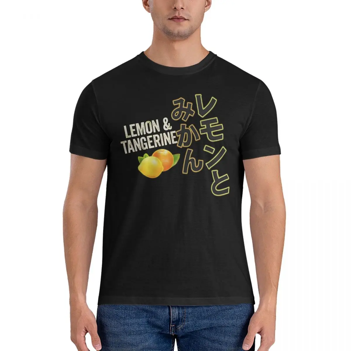 Lemon And Tangerine Character Movie Title Cards  Bullet Train Vintage 100% Cotton Tee Shirt Round Neck Short Sleeve T Shirt