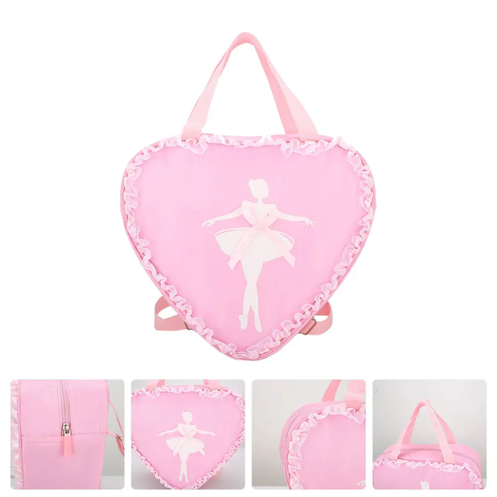 

Girl Ballet Dance Backpack Stylish Waterproof Oxford Material Secure Zip Easy Carry Child Daily Use Shopping Camping Day Trip